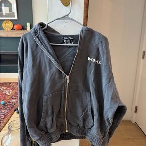 Darc Sport Charcoal Zip-Up Hoodie